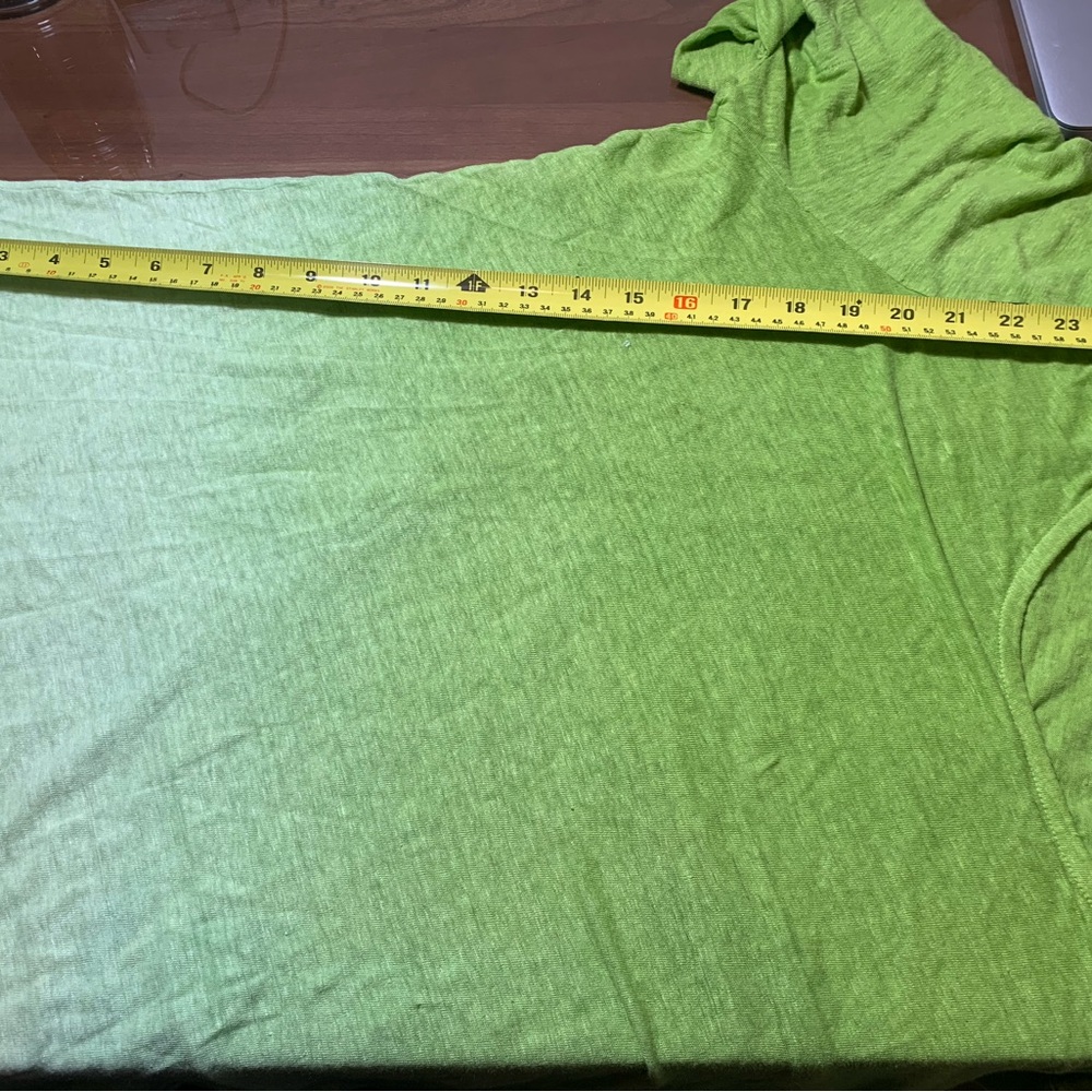Lauren Ralph Lauren Lime Green Ombre Linen Top - Picture 7 of 8